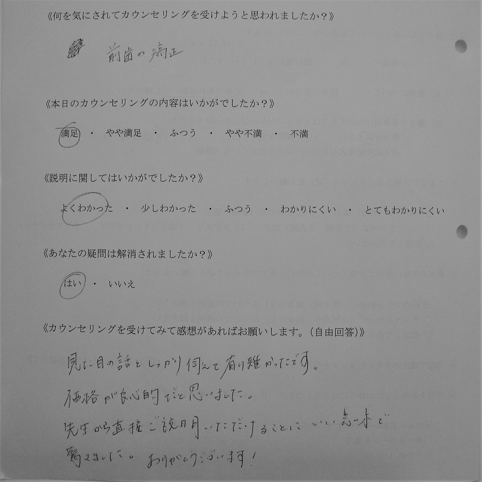 カウンセリング後アンケート (57)